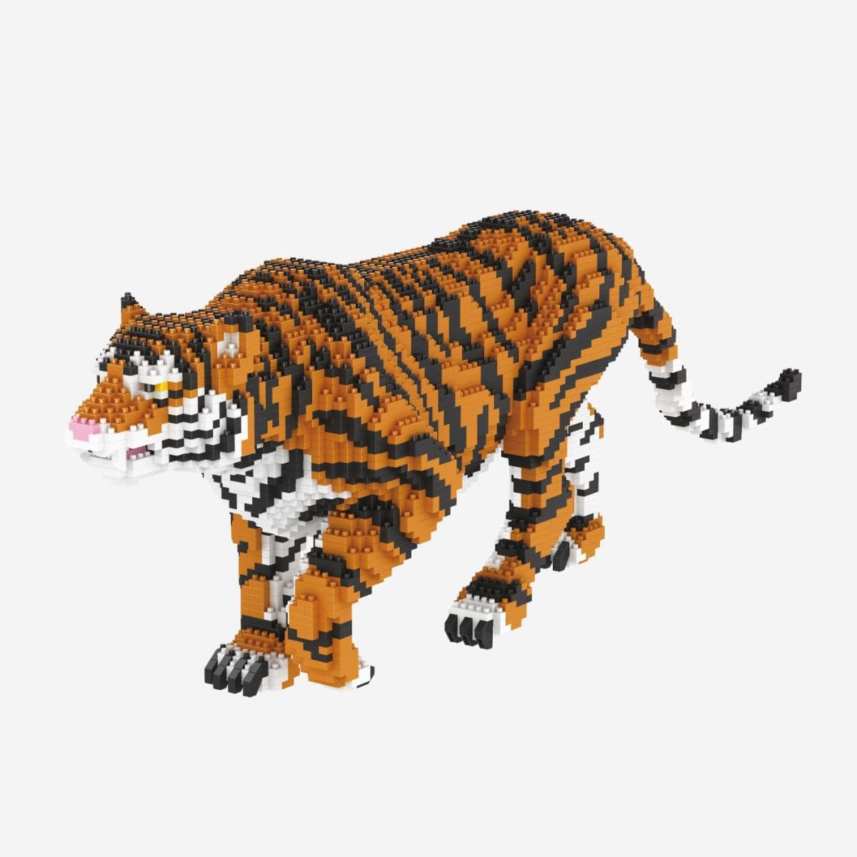 BlueBrixx Pro 107798 - Tiger (Diamond Blocks) in clamping bricks